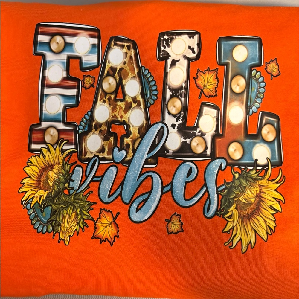 Orange Fall Vibes Graphic t-shirt